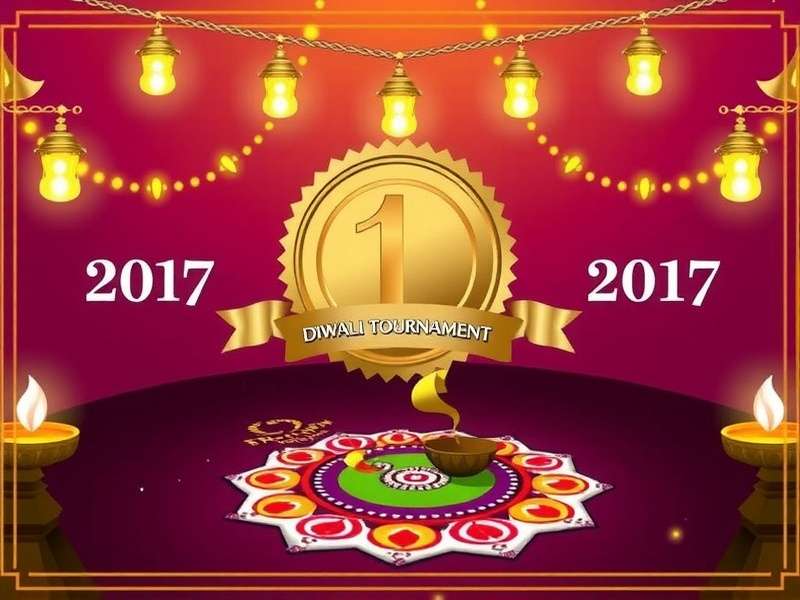 Carrom Titan Force - Diwali Tournament Carrom Titan Force Diwali Tournament poster with gold coin prize and rangoli design