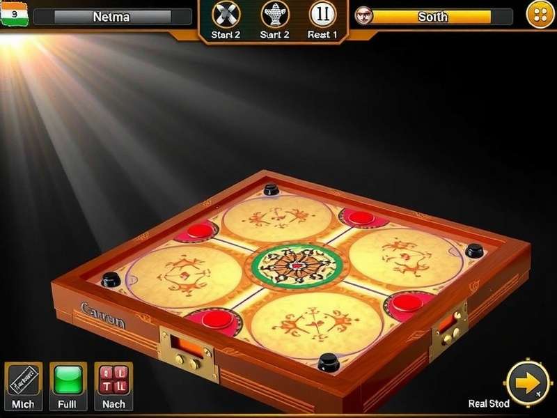 Carrom Titan Force - Regional Gameplay Styles Carrom Titan Force showing North India and South India gameplay styles