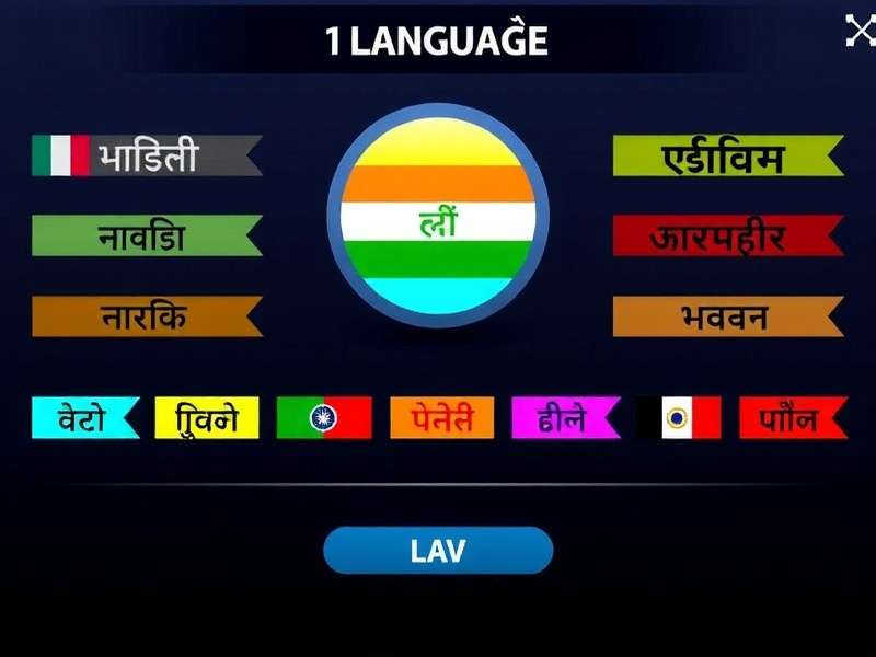 Carrom Titan Force - Regional Language Support Carrom Titan Force language selection screen with 15+ Indian languages